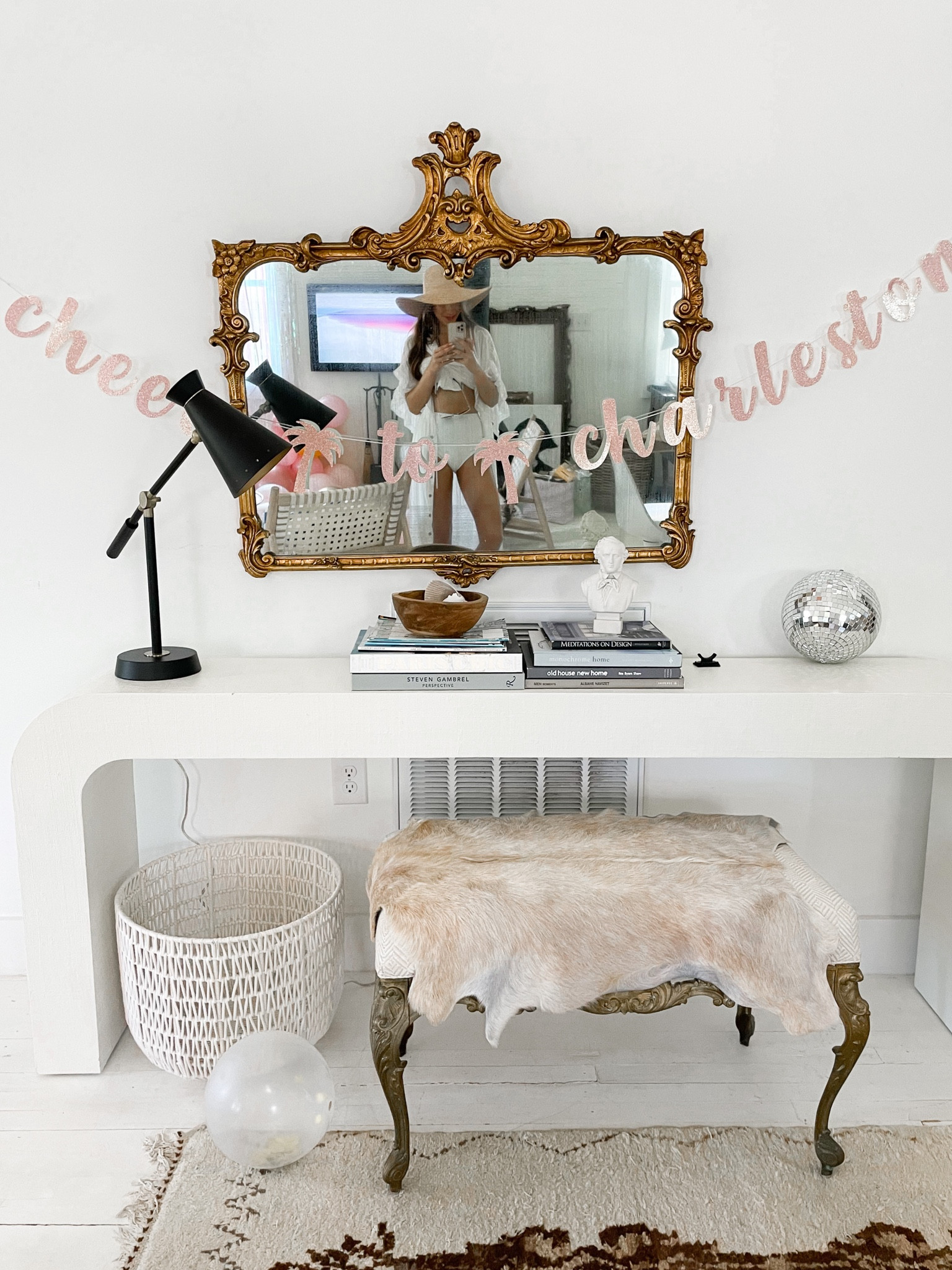 Charleston bachelorette party decor: Cheers to Charleston sign 🤍 Also linking my bridal white bikini and white swimsuit cover up! 

#LTKwedding #LTKunder50