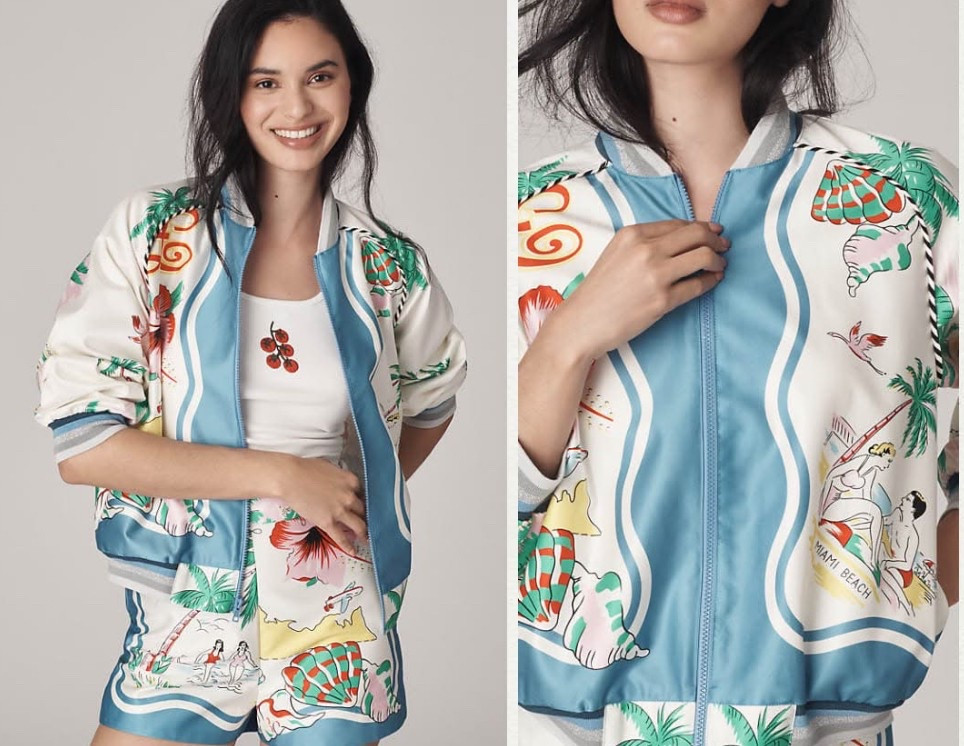 Anna Sui Florida Cotton Sateen Printed Bomber Jacket

#LTKOver40 #LTKPetite