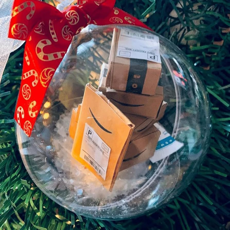 2023 New Funny Ornament - Mini Packages Ornament, Christmas Mini Express Box Ornament Tree Decora... | Amazon (US)