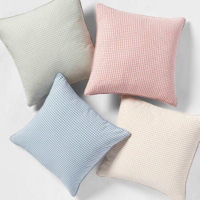 Woven Gingham Square Throw Pillow - Threshold™ | Target