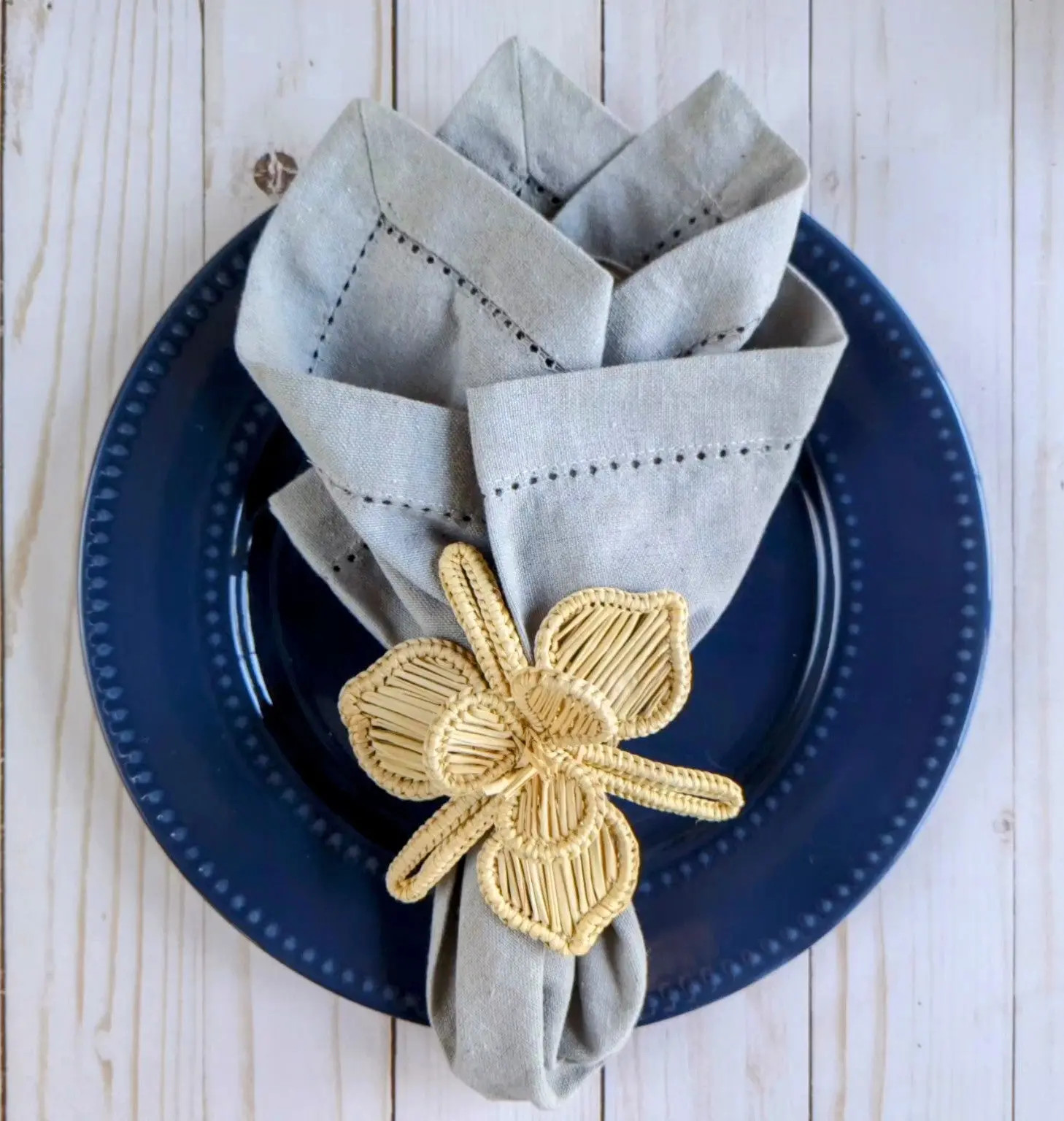 Orchid Woven Napkin Ring | Macondo Forever