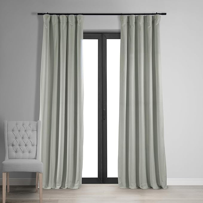 HPD Half Price Drapes Signature Velvet Thermal Blackout Curtains for Living Room 96 Inch Long (1 ... | Amazon (US)