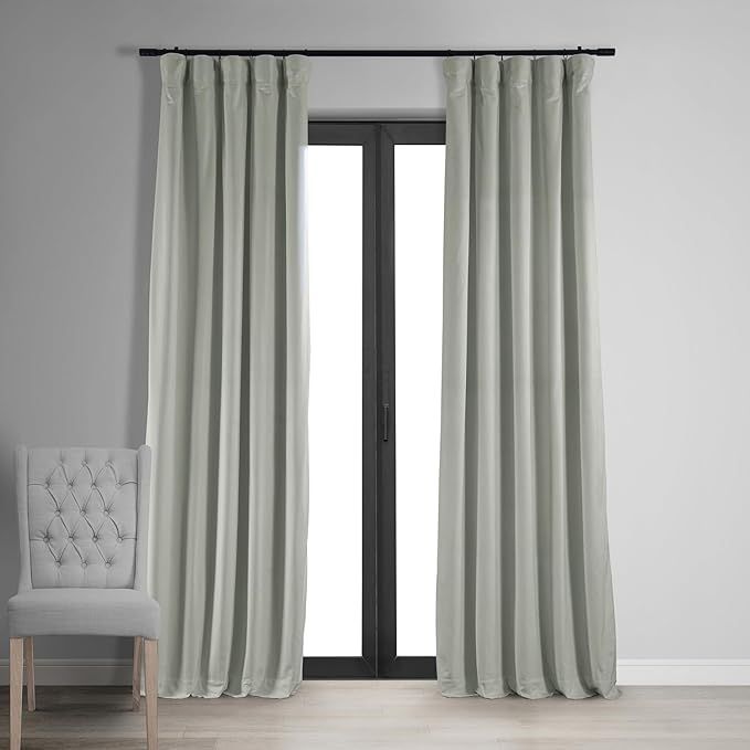 HPD Half Price Drapes Signature Velvet Thermal Blackout Curtains for Living Room 96 Inch Long (1 ... | Amazon (US)