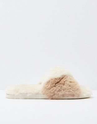 AE Fluffy Twist Slipper | American Eagle Outfitters (US & CA)