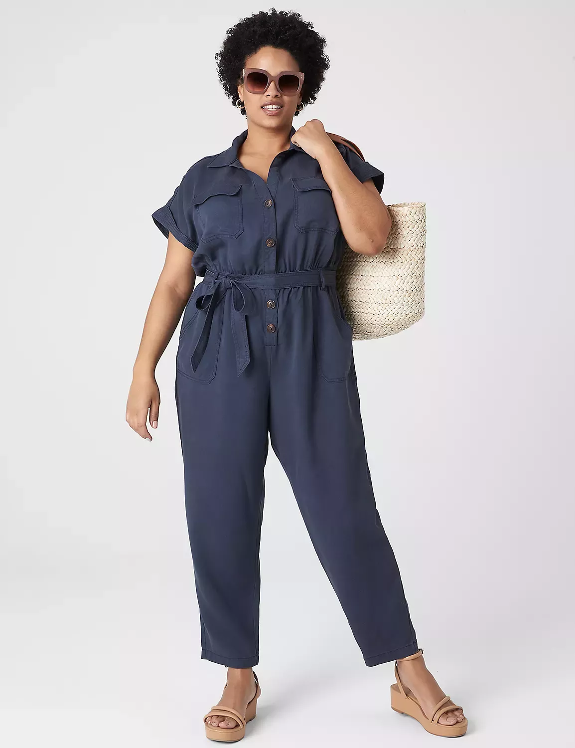 Cap-Sleeve Utility Cord Jumpsuit curated on LTK