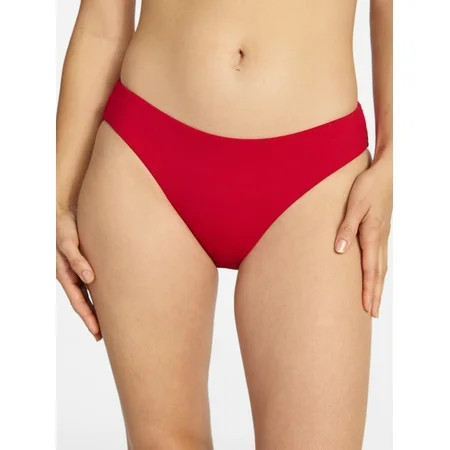 Time and Tru Women's and Women's Plus Size Ribbed Low Rise Bikini Bottoms, Sizes XS-3X | Walmart (US)