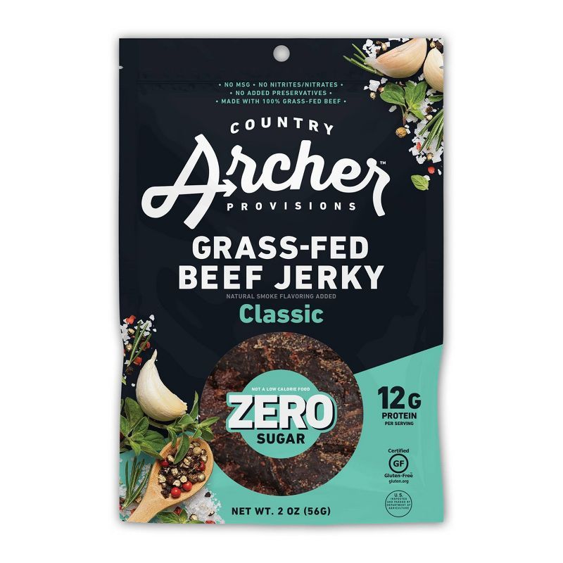 Country Archer Zero Sugar Classic Beef Jerky - 2oz | Target