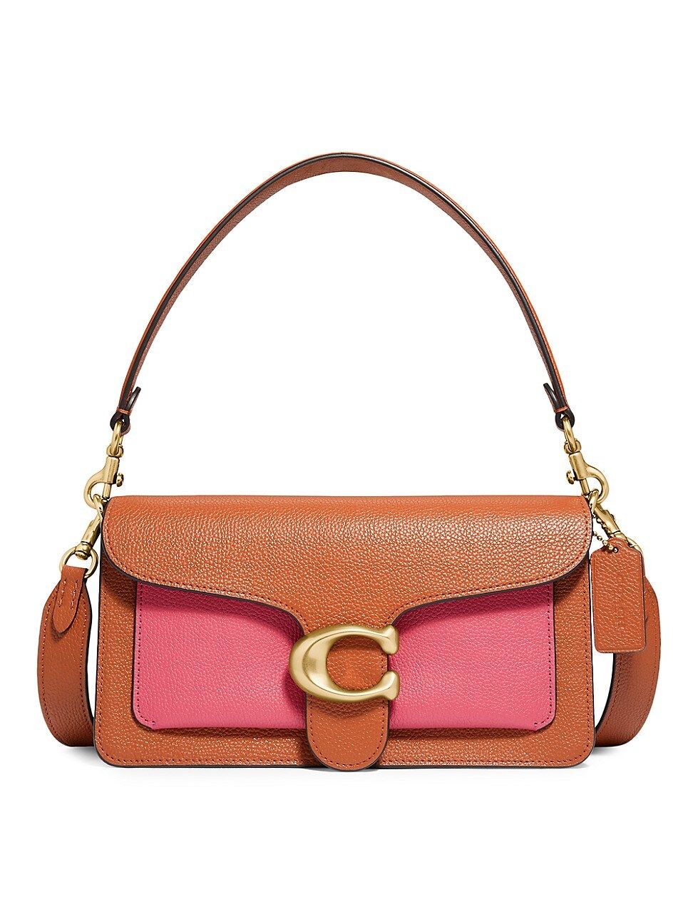 COACH Tabby Colorblock Leather Shoulder Bag | Saks Fifth Avenue