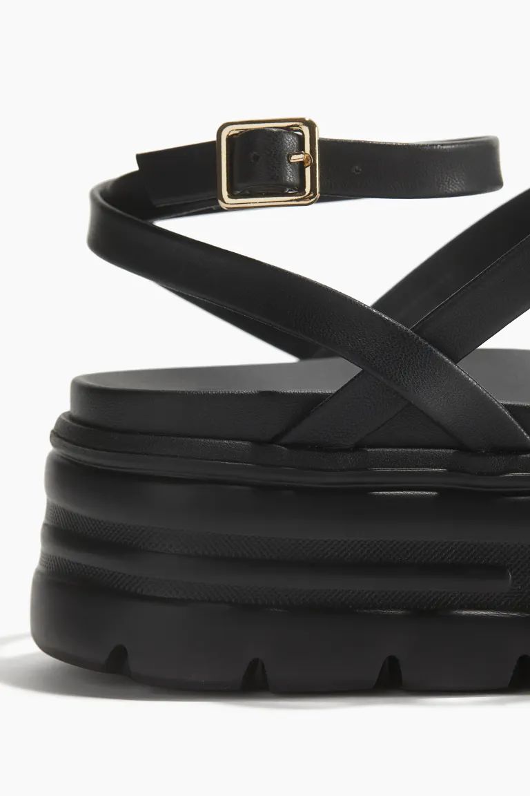 Chunky Platform Sandals - Black - Ladies | H&M US | H&M (US + CA)