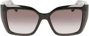 Gancini 55mm Gradient Rectangular Sunglasses | Nordstrom