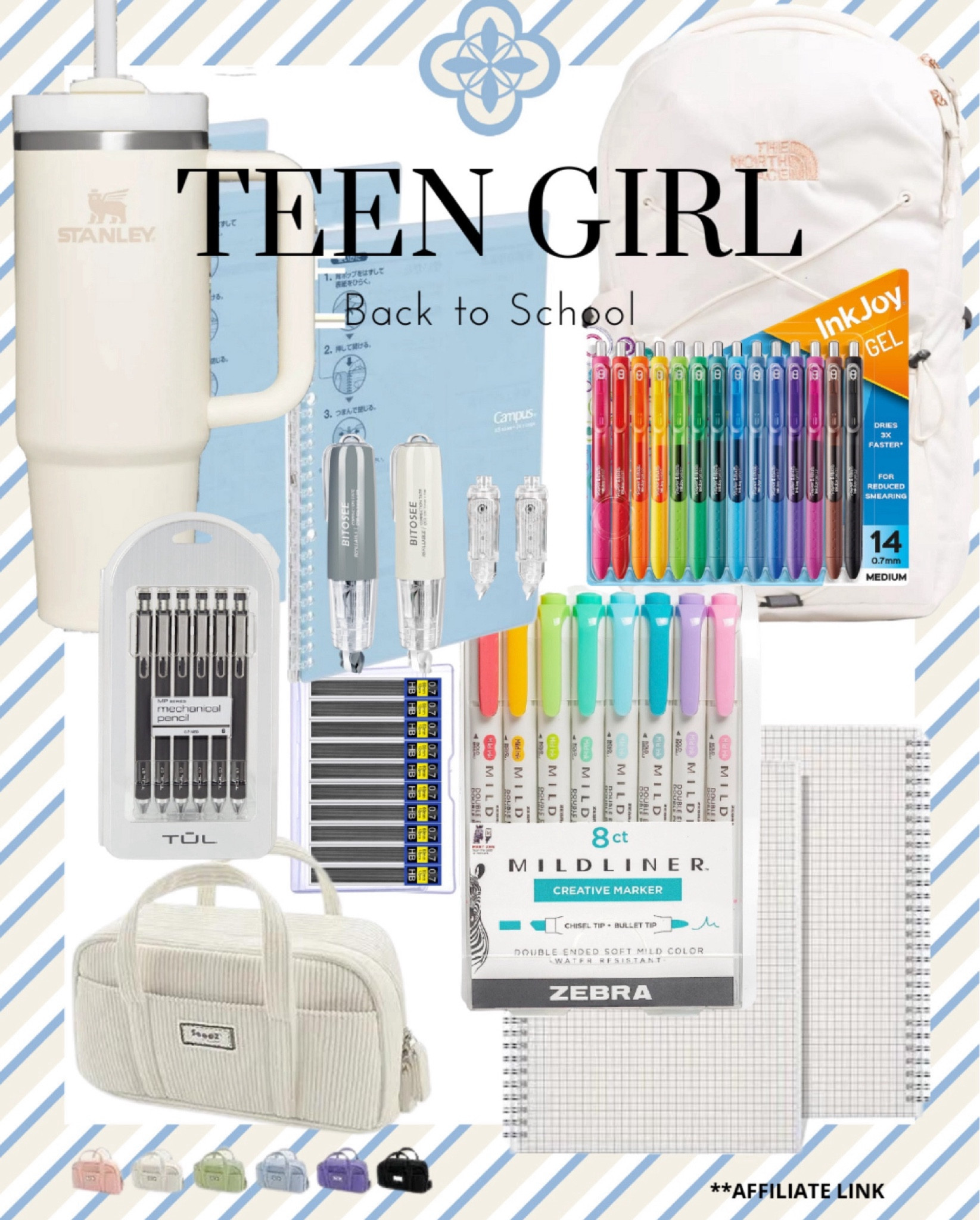My high school aged daughter curated this list of school supplies last August and plans to use many of the same items this year.  

back to school, school supplies, high school girl school supplies, northface, Stanley, Amazon supply lists

#LTKKids #LTKFindsUnder50 #LTKSeasonal