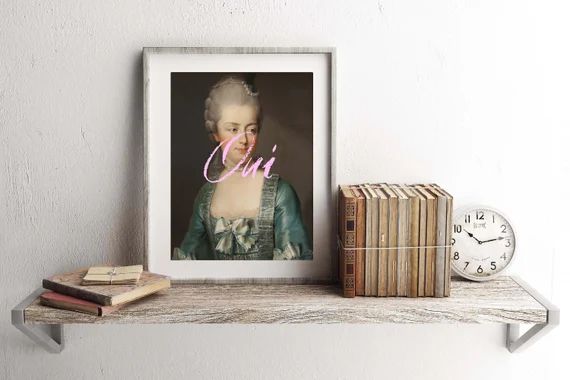 Marie Antoinette Quote Art Pink Wall Art Painting Print | Etsy | Etsy (US)