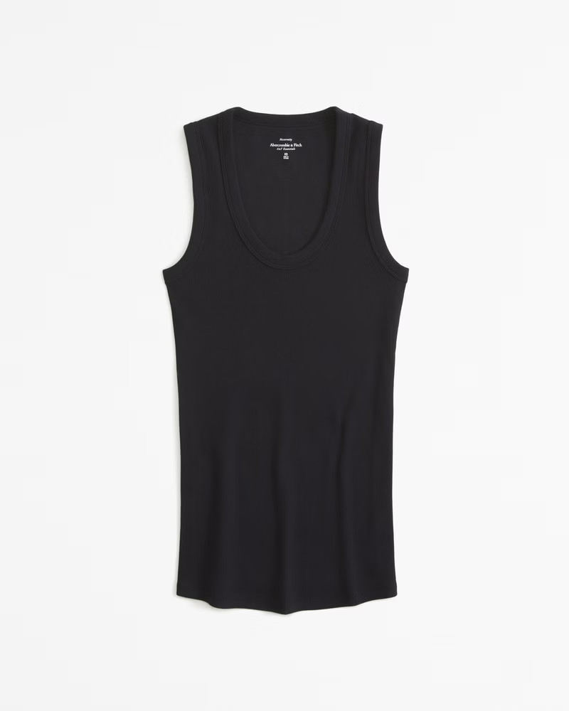 Maternity Scoopneck Rib Tank | Abercrombie & Fitch (US)