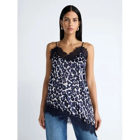 Devil Wears Prada Scoop Collection Women's Asymmetrical Lace Cami, Sizes XS-XXL | Walmart (US)