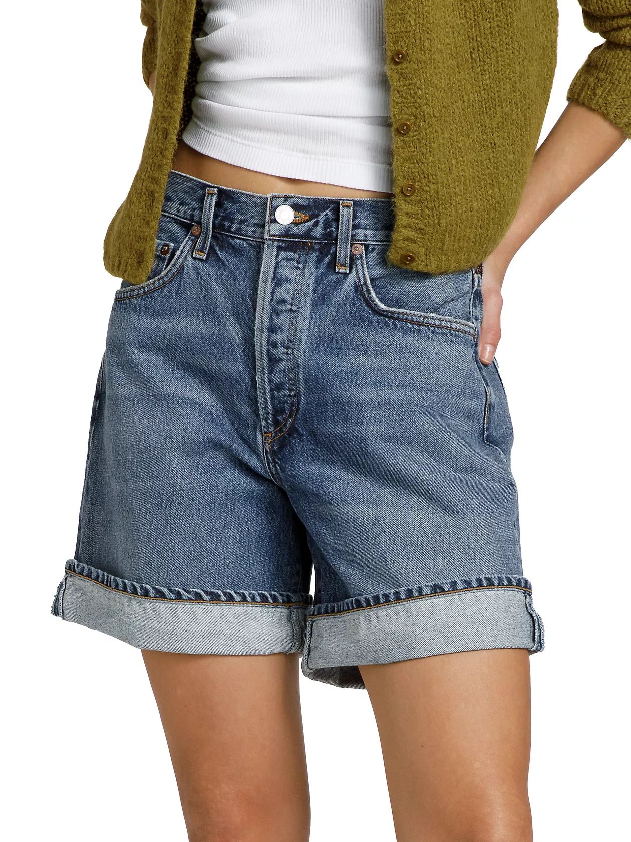 Dame Long Denim Shorts | Saks Fifth Avenue