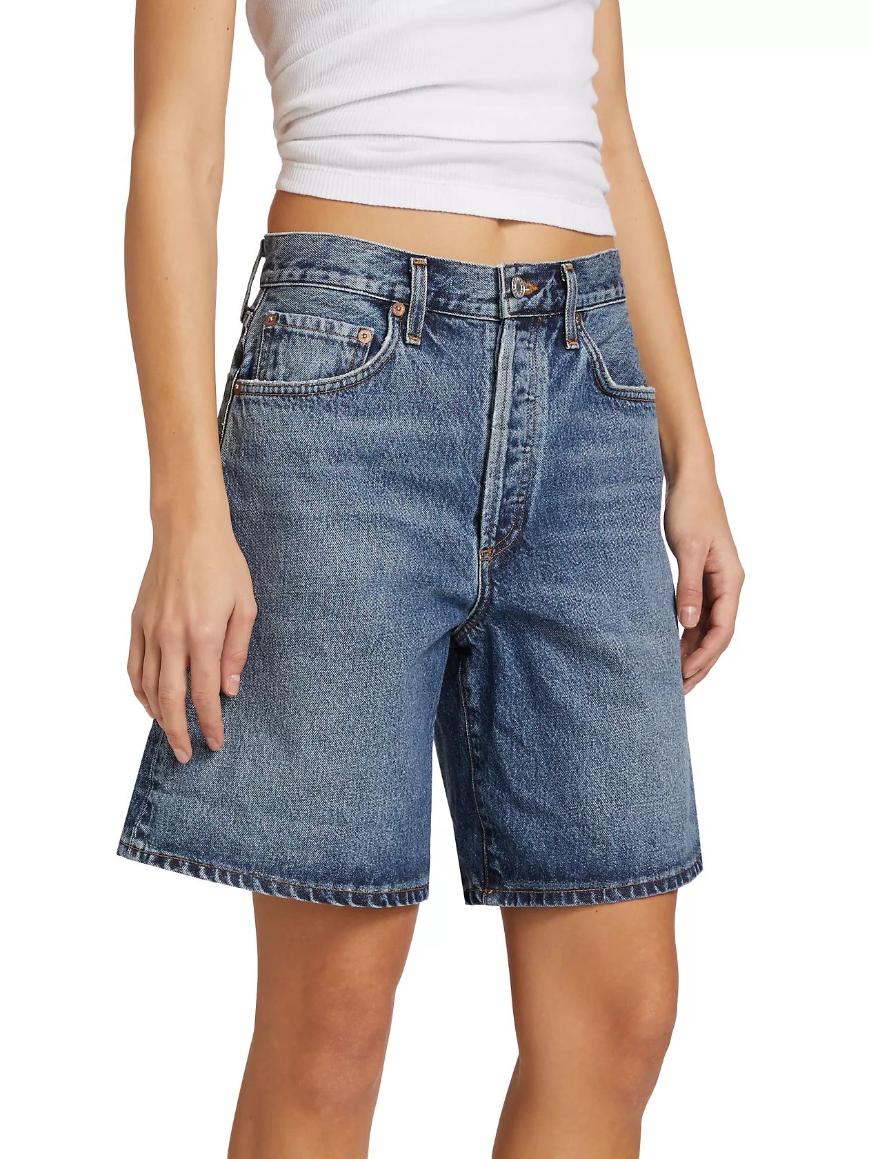 Dame Long Denim Shorts | Saks Fifth Avenue