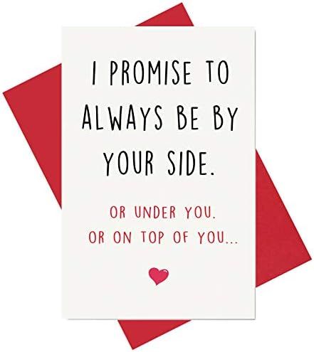 Funny Anniversary Card, Birthday Card, Card for Boyfriend Husband Fiance Girlfriend Wife Fiancee | Amazon (US)