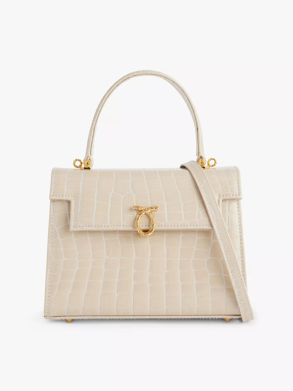 Judi leather shoulder bag | Selfridges