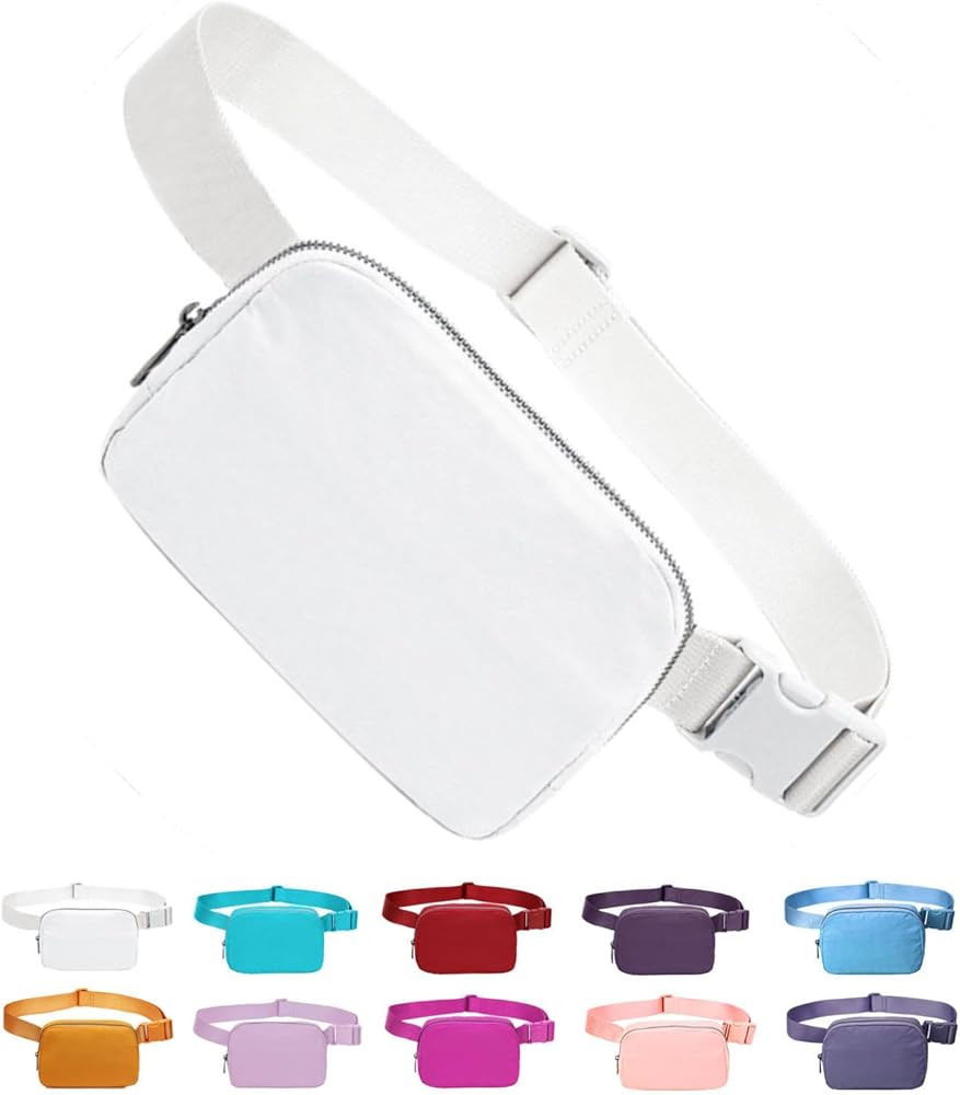 Unisex Mini Crossbody Belt Bag with Adjustable Strap Small Waist Pouch for Workout Running Travel... | Amazon (US)