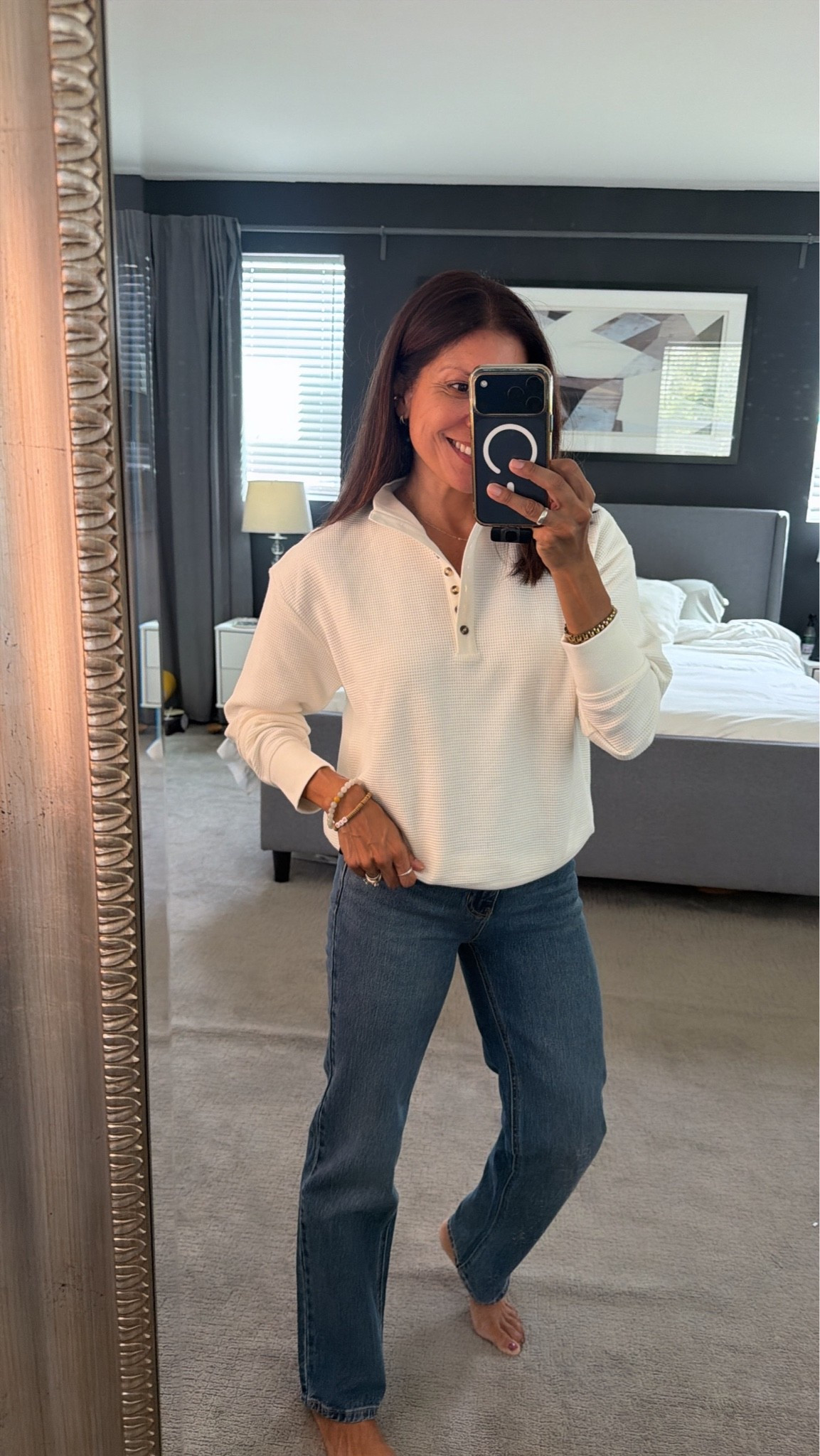 This quarter button waffle pullover is perfect for fall. 

@Walmart 
Wearing small 

Fall fashion over 50

#LTKPetite #LTKSeasonal #LTKOver40