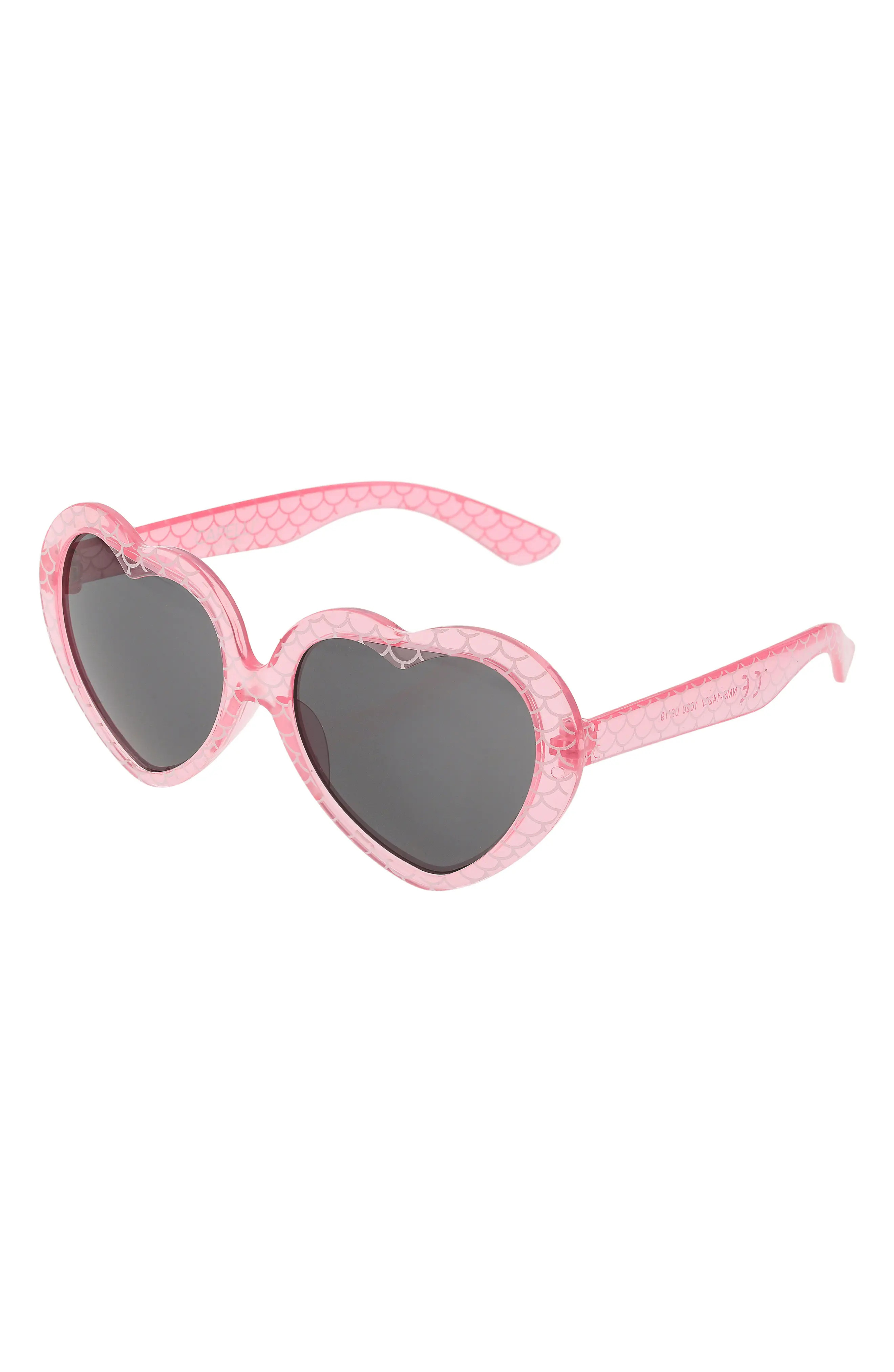 Girl's Capelli New York Mermazing Heart Sunglasses & Case Set - | Nordstrom