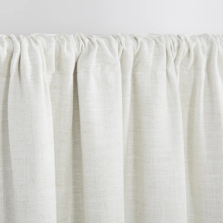 Linen Herringbone Room Darkening Curtains / Drapes Panel | Wayfair North America