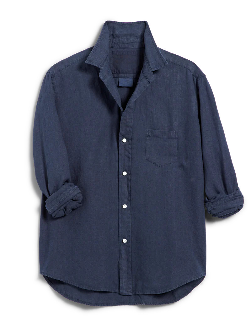 EILEEN Navy, Washed Linen | Frank & Eileen