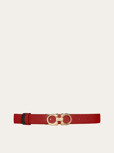 Reversible and adjustable Gancini belt | Ferragamo (EU)