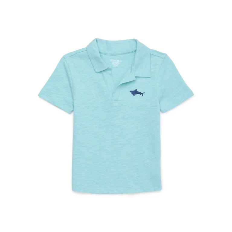 Garanimals Toddler Boy Short Sleeve Slub Jersey Polo, Sizes 18M-5T | Walmart (US)