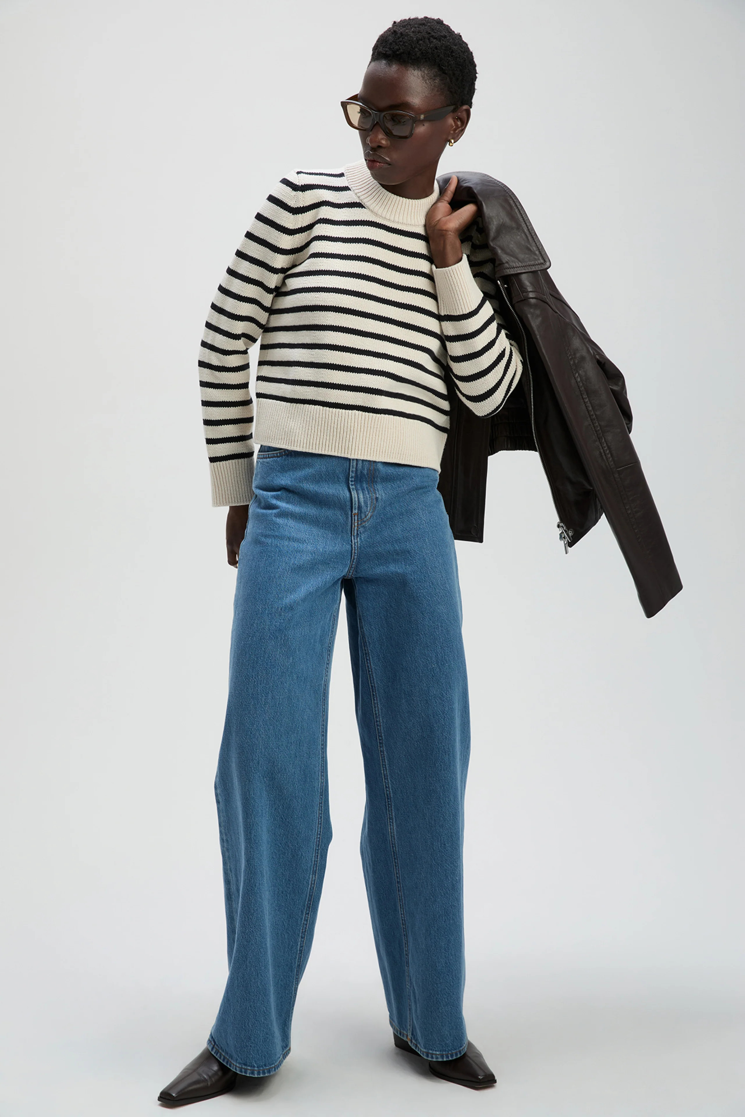 The Favorite Crew in Black & Cream Stripe | Sold Out NYC