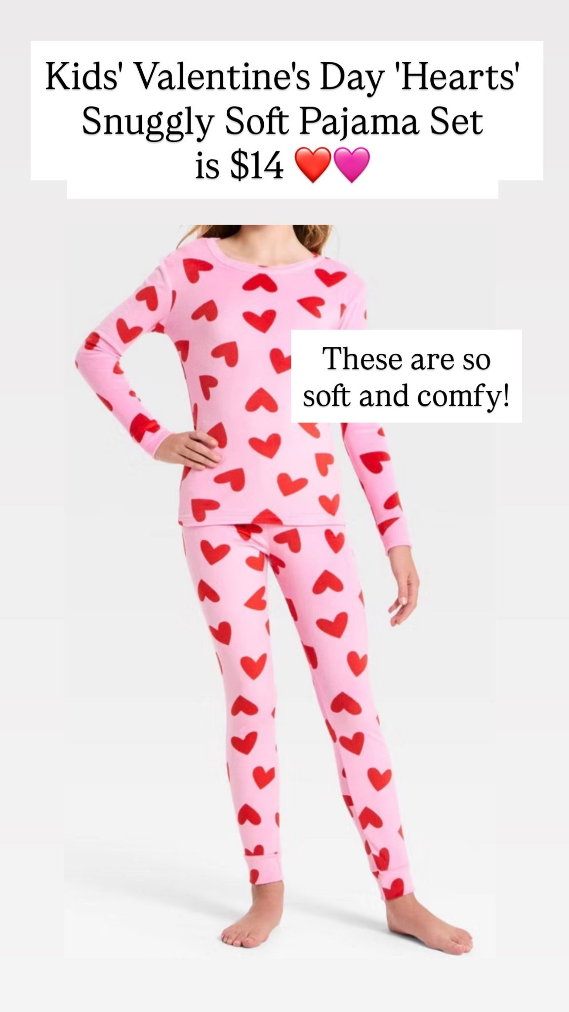 Snuggly soft pajamas for Valentine’s Day for girls! Only $14! Don’t miss out on these!

#LTKKids