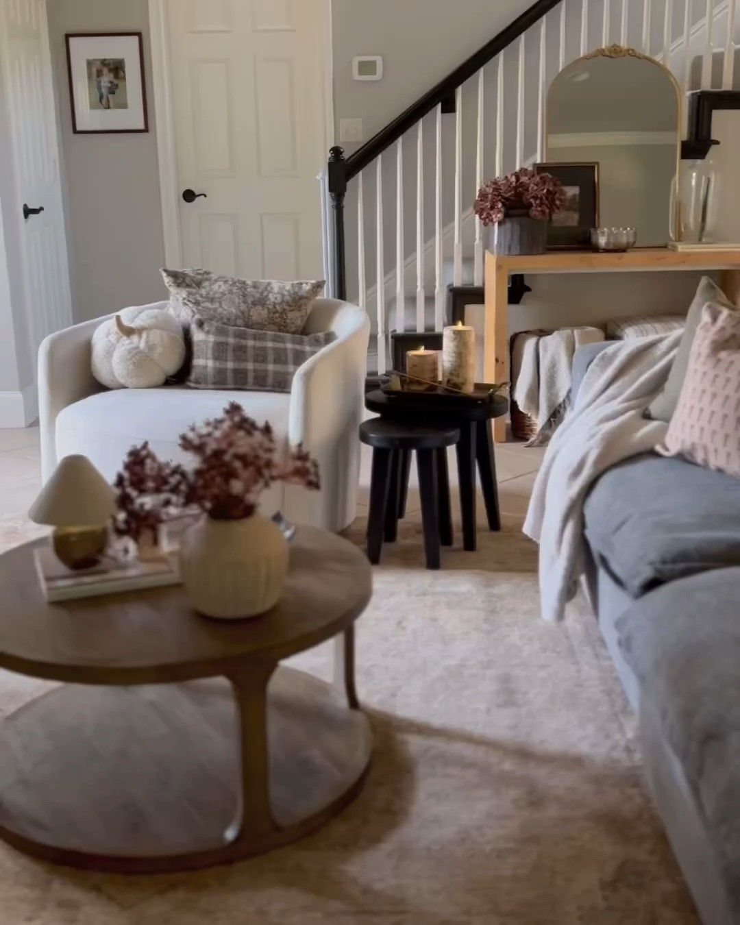 The Magnolia x Loloi Fall 2026 collection launches today! 🤎

I wanted to give my second living room a little update for the season, and this rug instantly warmed up the space! I love the vintage-inspired pattern and earthy tones—it adds so much warmth without feeling too busy.

I also added these gorgeous new Magnolia pillows, and I love the pattern and color they bring to the room! Together, these pieces made the space feel so cozy, warm, and inviting for fall. 🍂

Rug- 
Storrie STR-03 Natural/Spa size 7’10 x 10-0”

Pillows- 
Meredith Desert Tan/Ivory 20x20
Annalie- Natural/Red 18x18

#LTKHome #LTKSeasonal