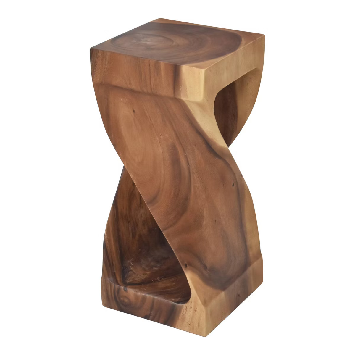 Steve Silver Co. Solana Accent Side Table Natural: Carved Acacia Wood, No Assembly | Target