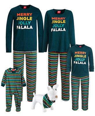 Family Pajamas Merry Jingle Matching Pajamas, Created for Macy's & Reviews - All Pajamas, Robes &... | Macys (US)