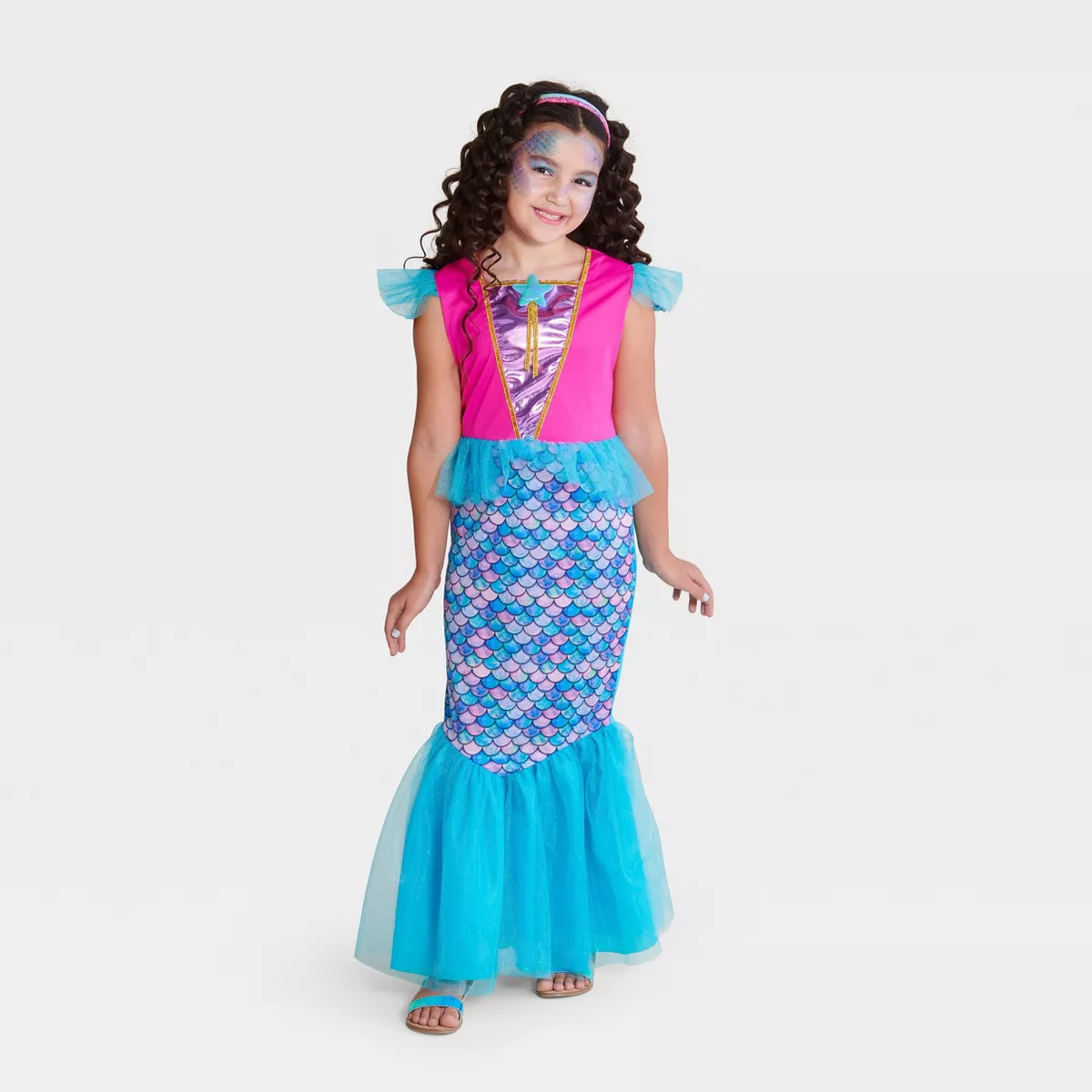Kids' Mystical Waters Mermaid Halloween Costume Dress M - Hyde & EEK! Boutique™: Fairytale Stor... | Target