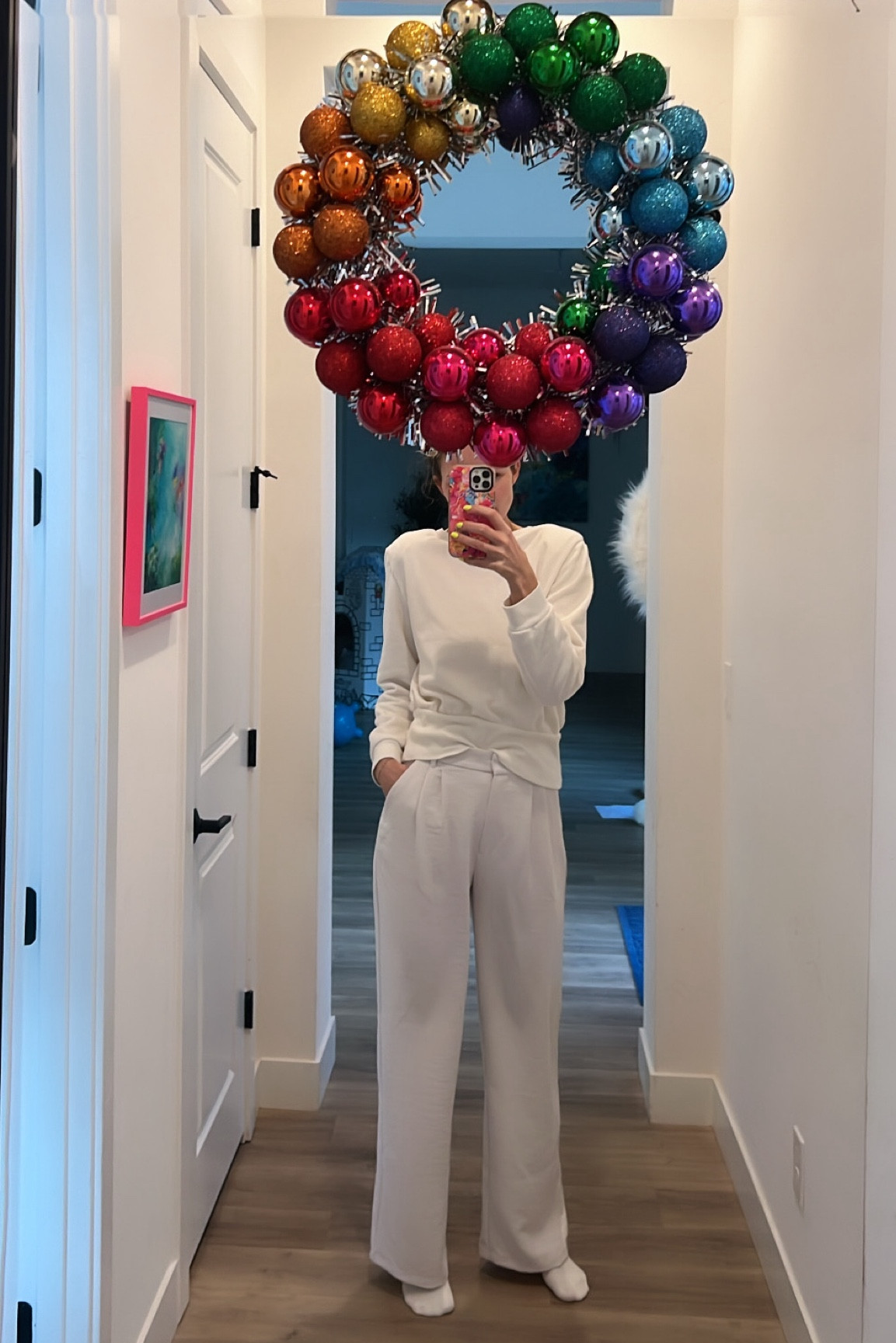 Pants: size small tall! Love these pants sooo much and obviously anything with shoulder pads!

#LTKsalealert #LTKfindsunder100