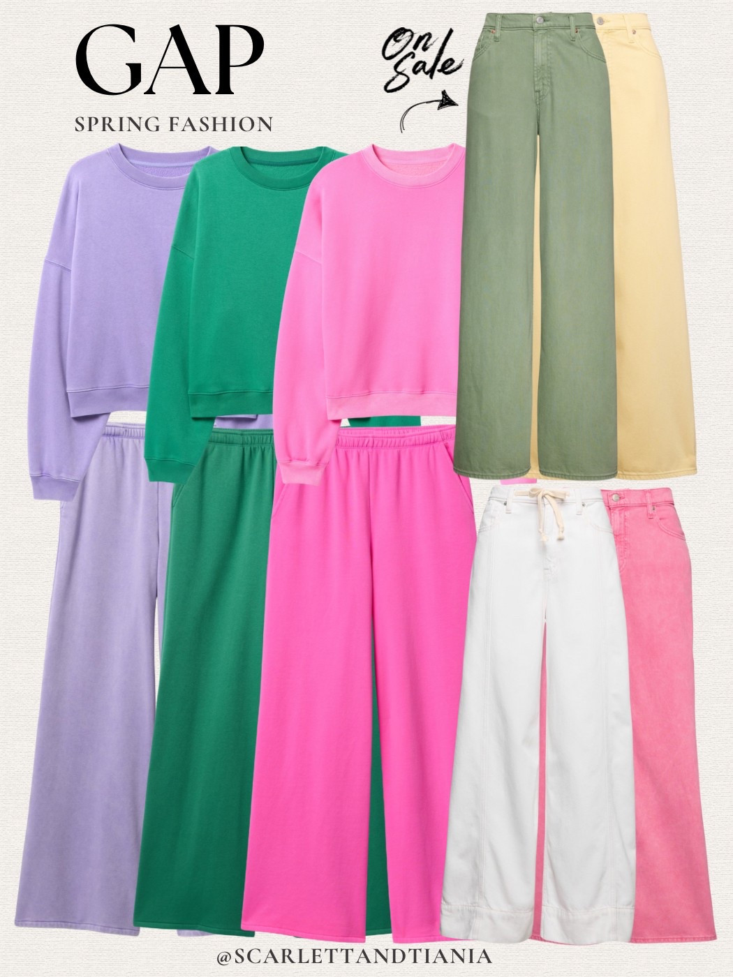 Gap Spring Finds 🩷💚💜💛

Joggers // wide leg pants // wide leg joggers // sweatshirts // spring fashion // colorful fashion // gap // women’s fashion // cozy style // comfortable style 

#LTKSeasonal #LTKStyleTip #LTKFindsUnder100