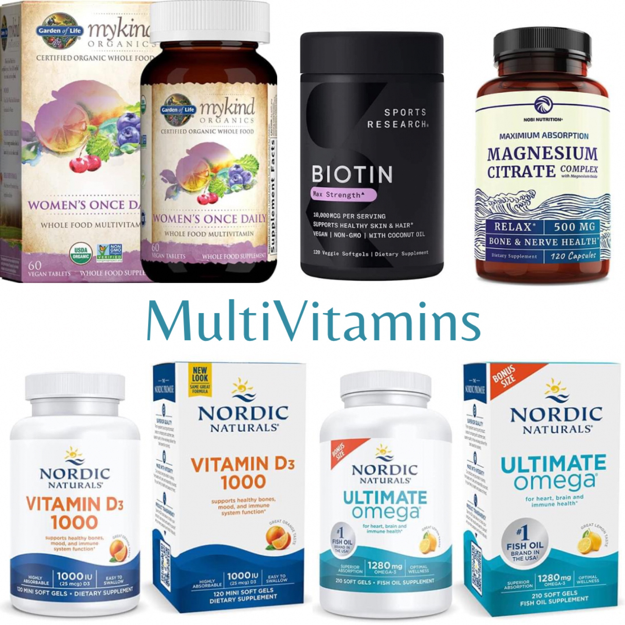 Multivitamins I take. 

Please use discretion and check with your doctor if you have any underlying conditions or using other medications that could interfere. 