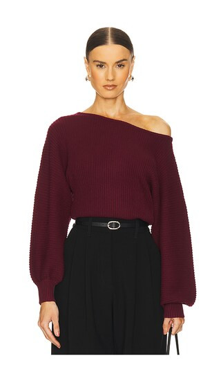 by Marianna Indre Sweater in Black Cherry | Revolve Clothing (Global)