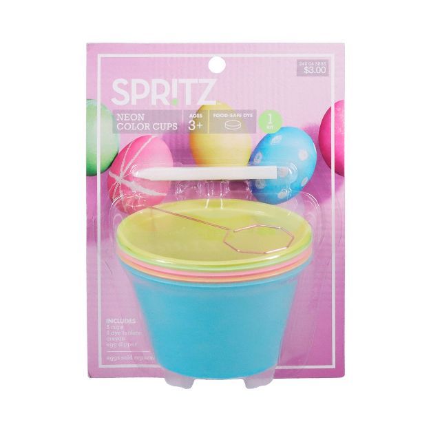 Neon Color Easter Cups - Spritz&#8482; | Target