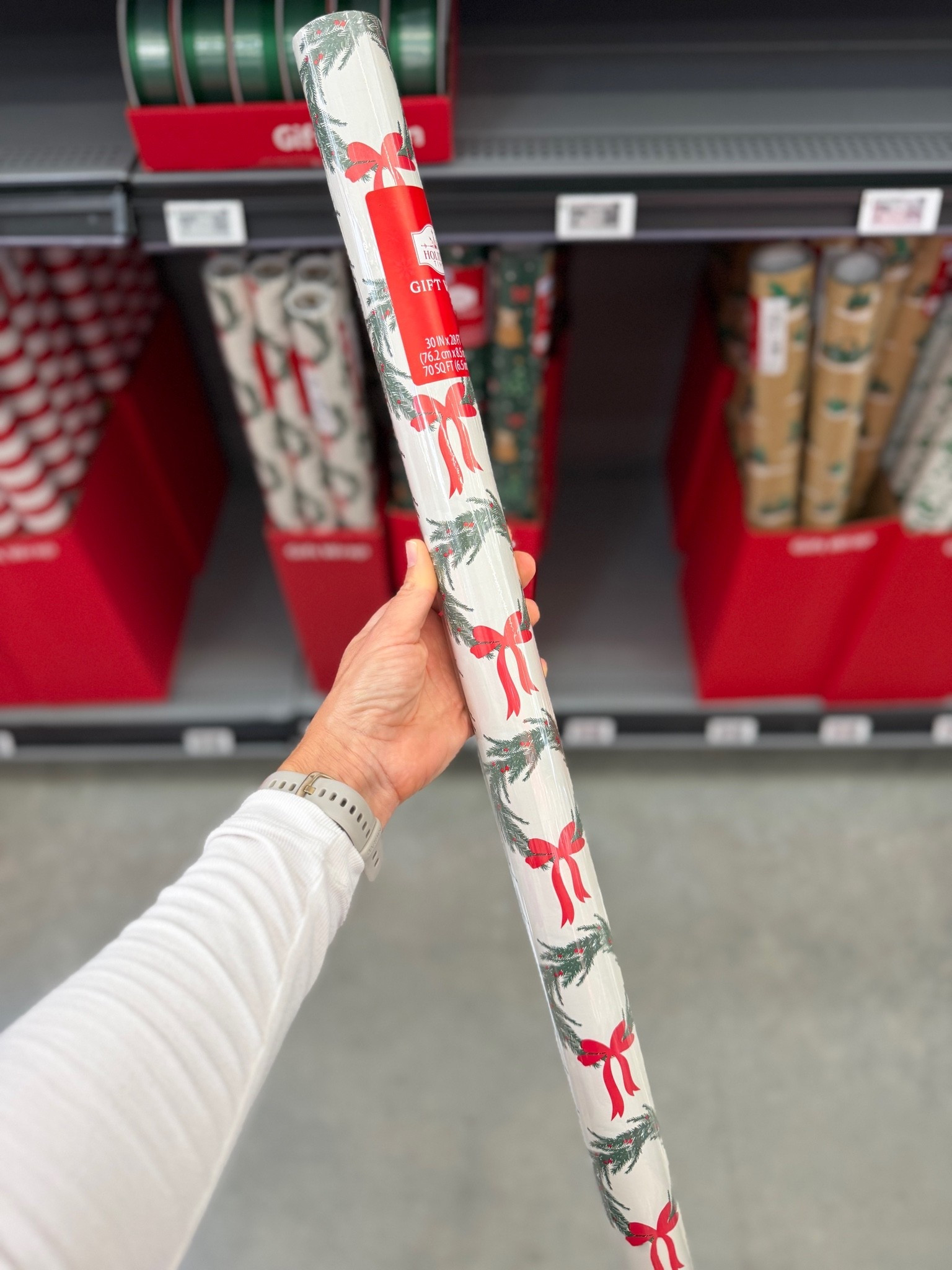 Adorable holiday wrapping paper from Walmart! Christmas gifts
