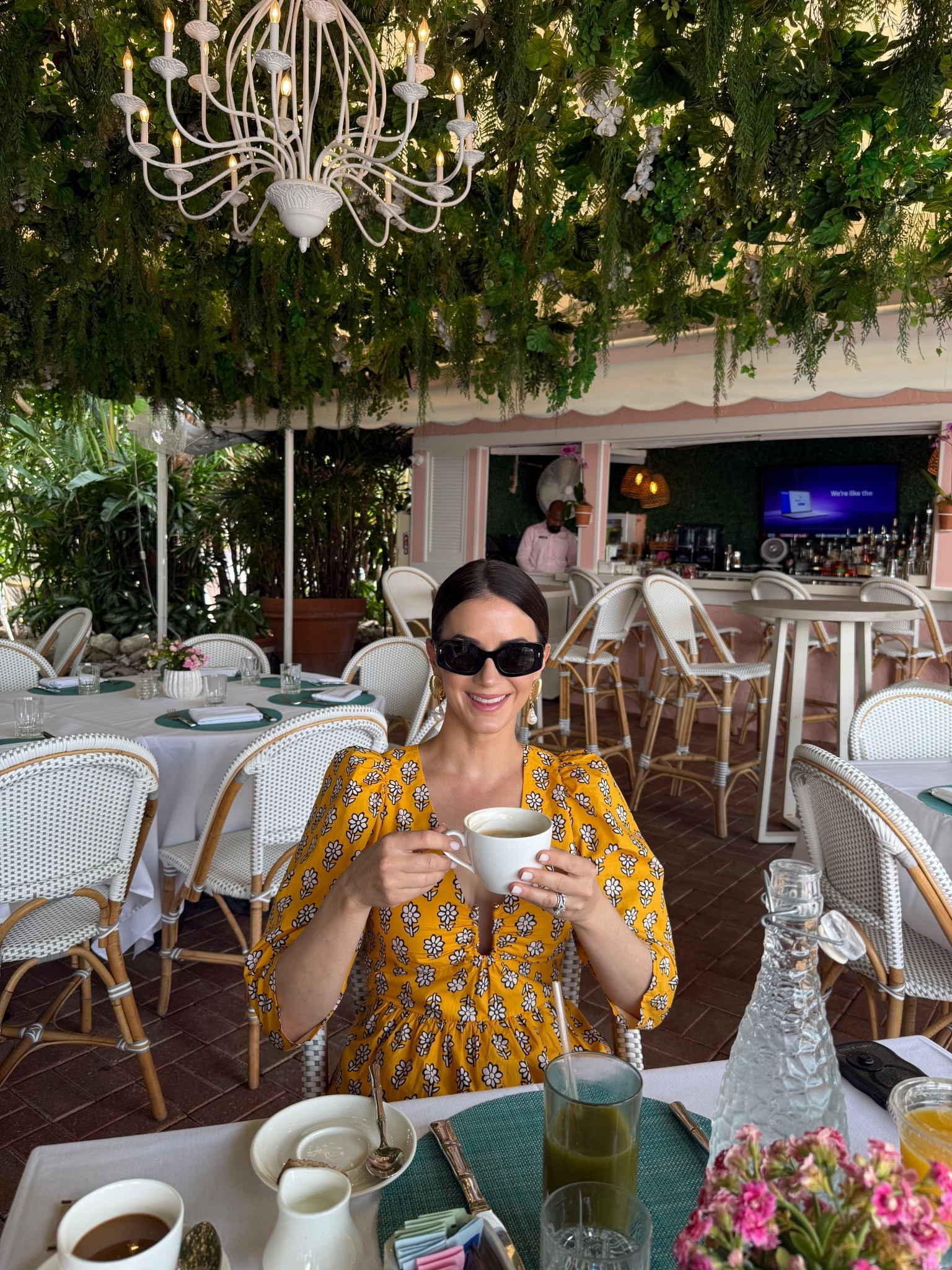 Enjoying breakfast at the gorgeous Swifty’s  

Megan’s set isn’t available anymore, but we linked a ton of other options. 

Spring fashion, spring, look, blouse, sunglasses, matching set, shorts, vacation outfit, resort outfit

#LTKOver40 #LTKStyleTip #LTKShoeCrush