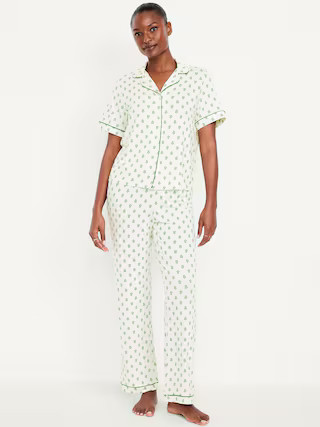 Sunday Sleep Knit Jersey Pant Set | Old Navy (US)