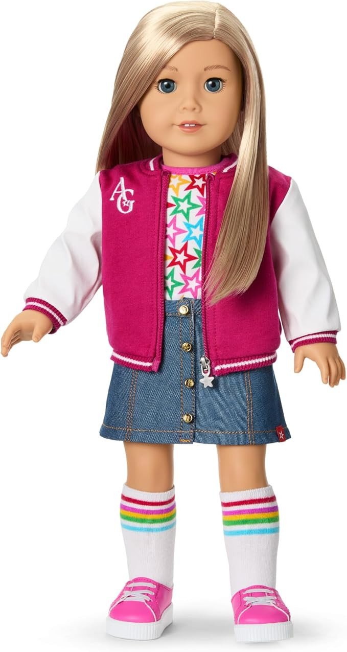 American Girl, Truly Me 18-inch Doll #100 with Dark-Blue Eyes, Straight Blonde Hair, Light-to-Med... | Amazon (US)