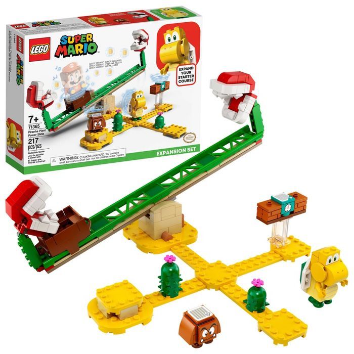 LEGO Super Mario Piranha Plant Power Slide Expansion Set Collectible Toy for Creative Kids 71365 | Target