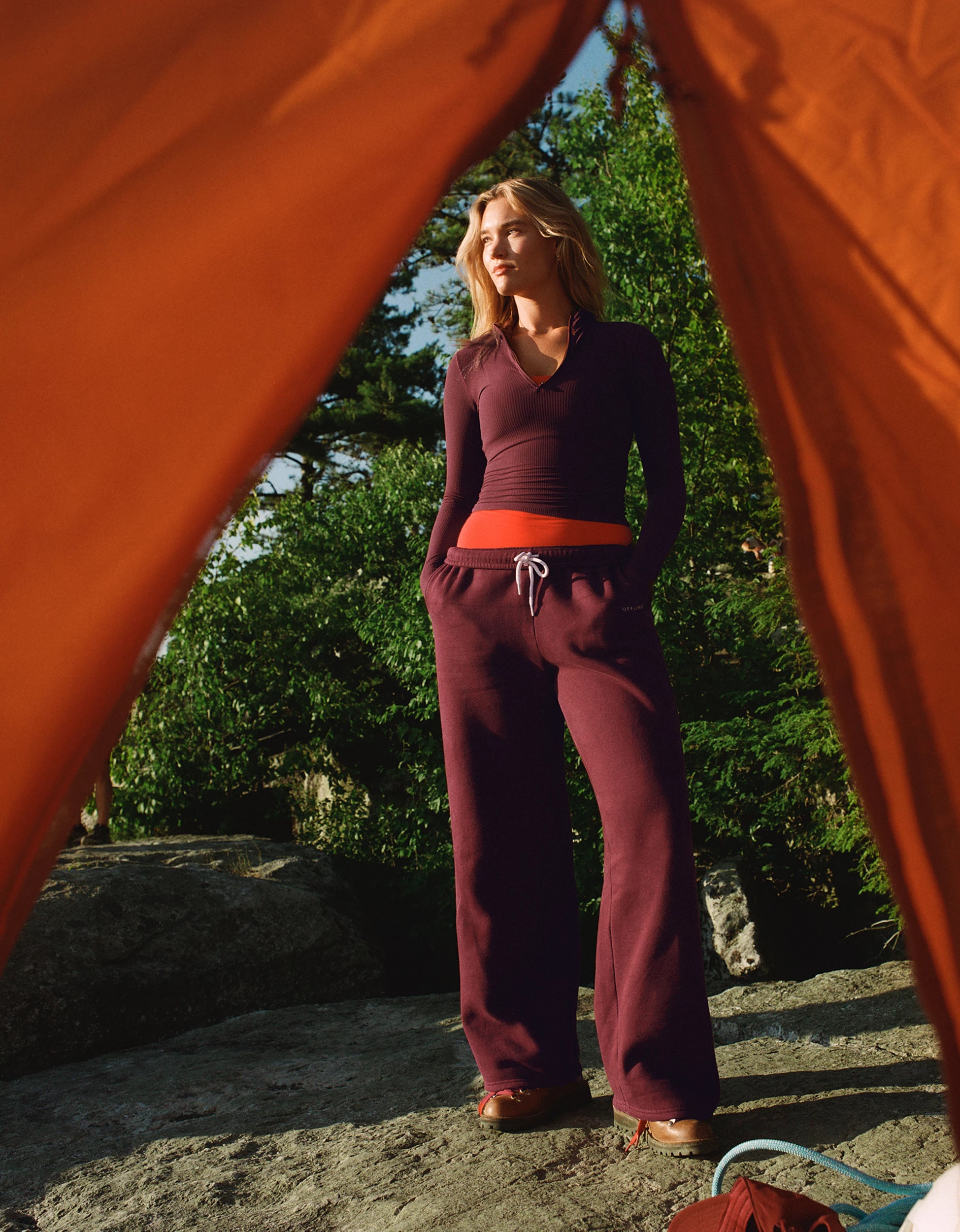 OFFLINE By Aerie Cloud Fleece Trouser | Aerie