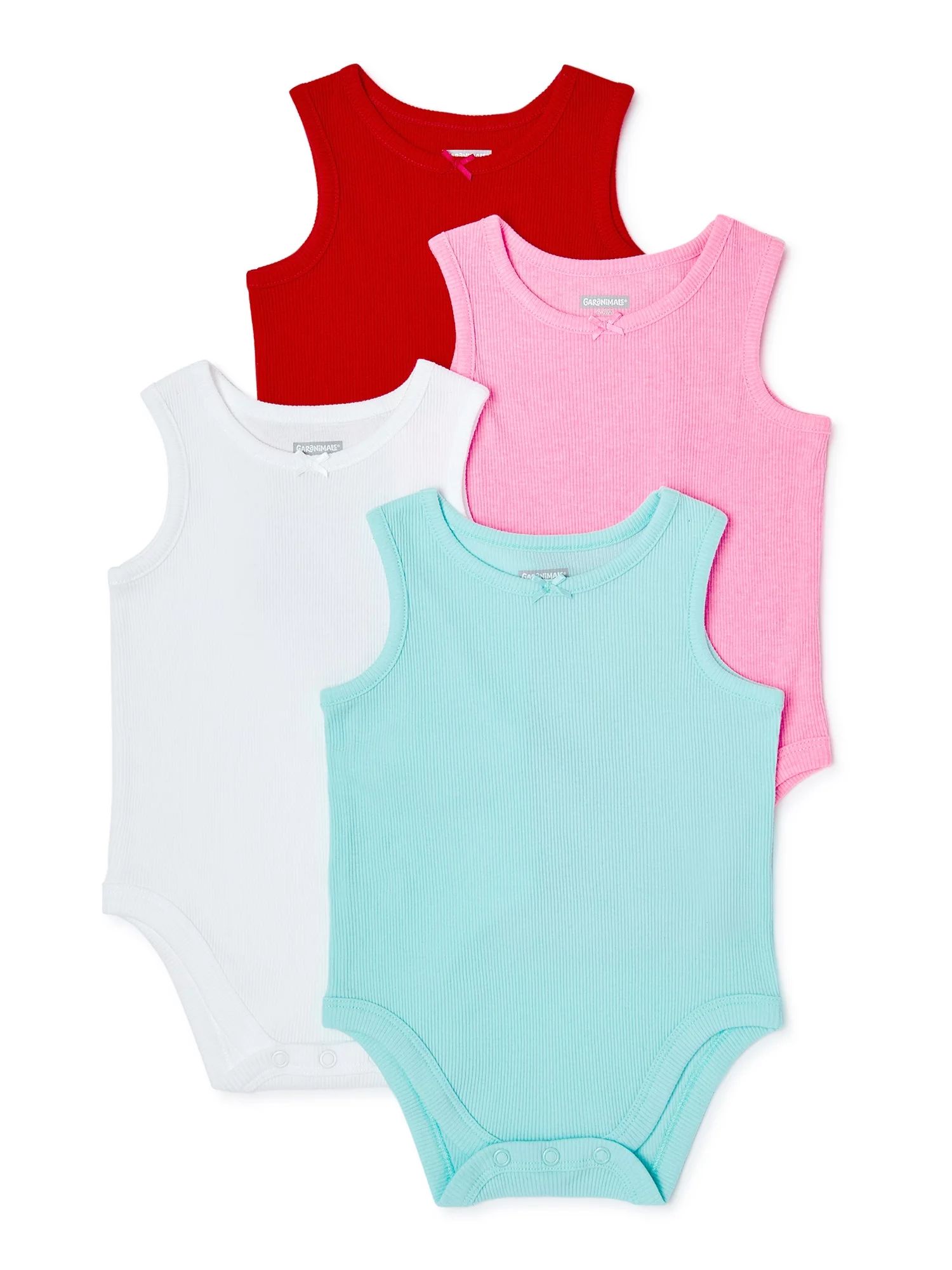 Garanimals Baby Girl Muscle Tank Bodysuits , 4pk | Walmart (US)