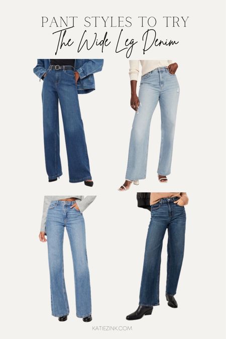 A roundup of wide leg denim pants to try in your wardrobe. Check the blog for more Pants To Try this season 🙌🏼 


#LTKstyletip #LTKmidsize