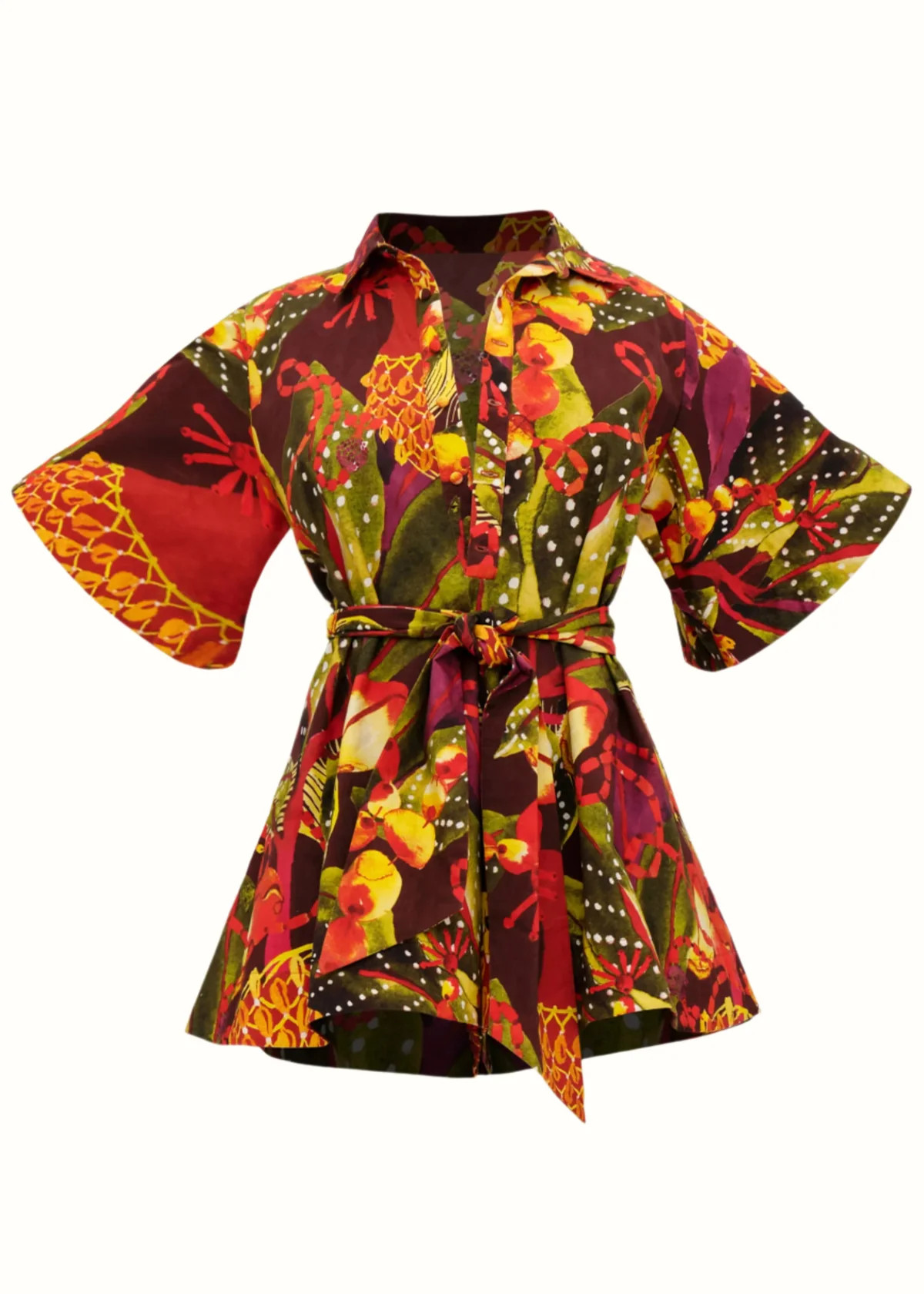 SHANTI ROMPER - KOLA PRINT | ANDREA IYAMAH