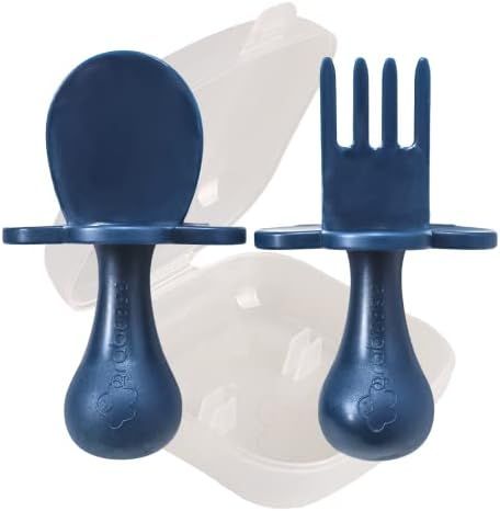 Amazon.com: Grabease Baby and Toddler Self-Feeding Utensils – Spoon and Fork Set for Baby-Led W... | Amazon (US)